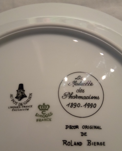 Roland BIERGE  - Sans titre, 1990 - Assiette sérigraphiée 2
