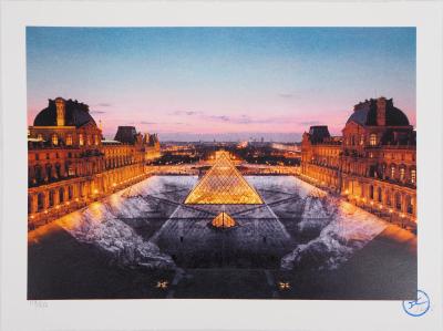 JR - JR au Louvre, 2021 - Impression lithographique signée au crayon 2