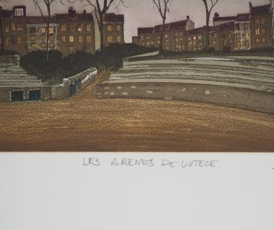 J.J.J Rigal - Paris : Les arènes de Lutèce - Gravure originale signée 2
