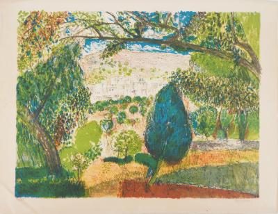 Guy Bardone Le village provençal  Lithographie originale 2