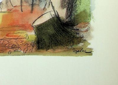 Milivoj UZELAC - La chasse traditionnelle - Lithographie originale signée 2
