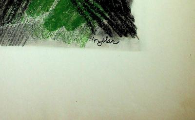Milivoj UZELAC - Rugby : la mêlée - Lithographie originale signée 2