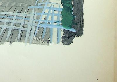 Milivoj UZELAC - Vélo, les cyclistes  - Lithographie originale signée 2