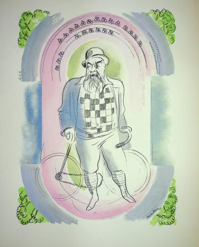 Milivoj UZELAC - Vélo, Le Cycliste - Lithographie originale signée 2