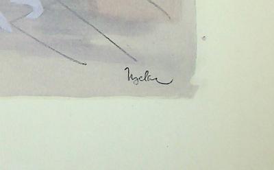 Milivoj UZELAC - La marche - Lithographie originale signée 2