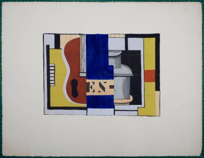 Fernand LEGER (after) -  L’Encrier, 1933 -  Pochoir 2