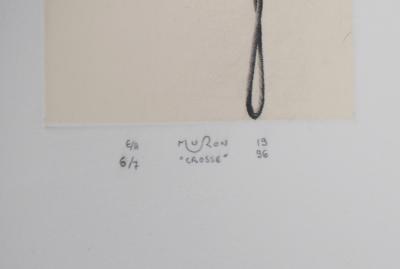 Jacques Muron - Crosse, 1996 - Gravure originale signée 2