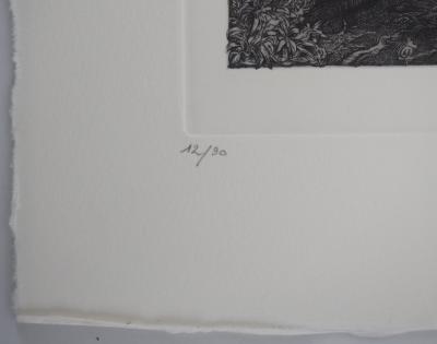 Philippe Mohlitz -  L'Ouïe, 2011 - Gravure originale signée 2