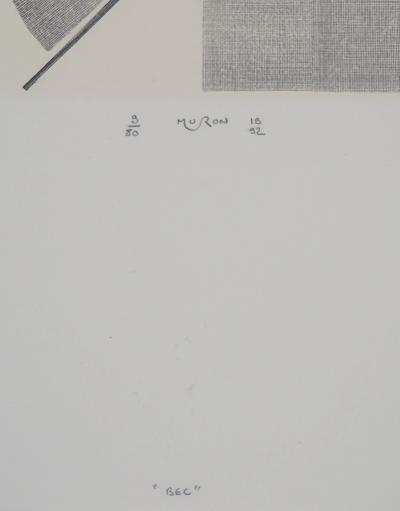 Jacques Muron - Le Bec, 1992 - Gravure originale signée 2