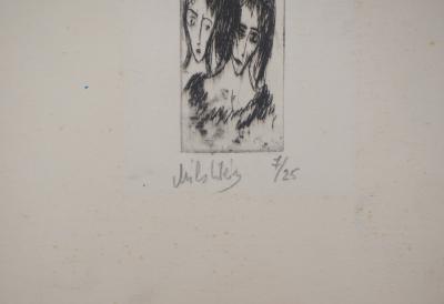Zwy Milshtein - Portrait de famille - Gravure originale signée 2