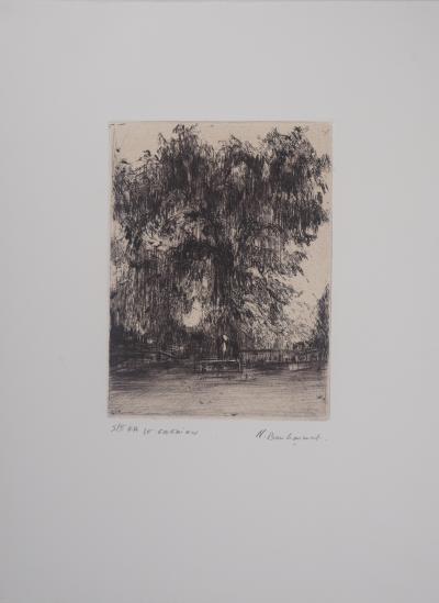 Nicole BOUHARMONT - Le Gardien - Gravure originale  Signée 2
