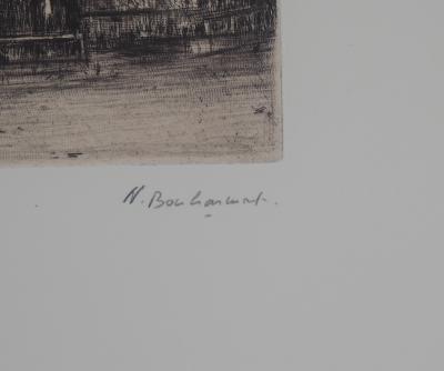 Nicole BOUHARMONT - Le Gardien - Gravure originale  Signée 2