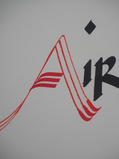 Lofa - Les Quatre éléments : L’Air, 1995  - Calligraphie originale signée 2