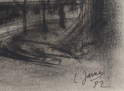 Louis James - L’entrée du Château, 1982 - Dessin original signé 2