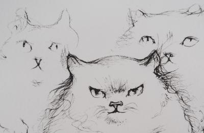 Léonor FINI - Chat de la famille - Gravure originale signée 2