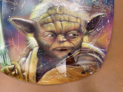 Paskal KERSIAK - Maître Yoda - Peinture sur capot de voiture 2