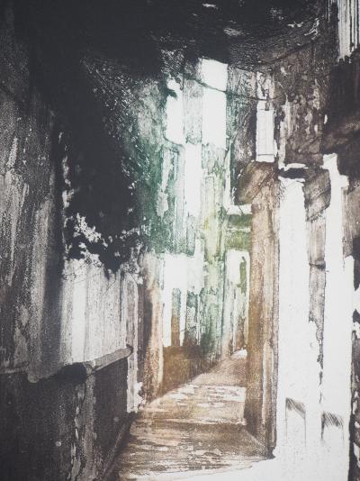 Bernard Martelet - Espagne, Rue de Séville - Gravure originale signée 2