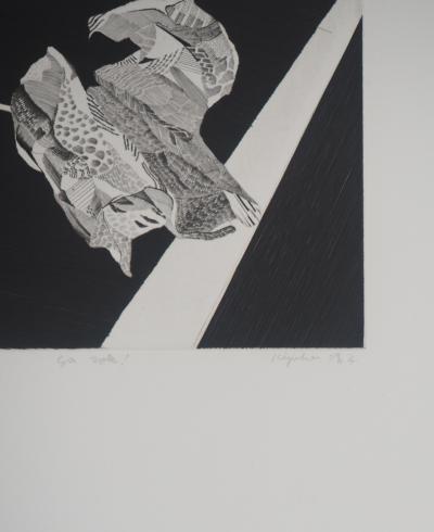 Kiyiho - Ça vole !  1984 - Gravure originale signée 2