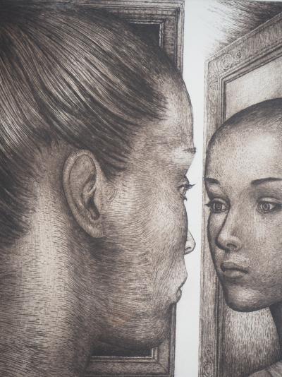 Christian Robilliard - La Rencontre surréaliste - Gravure originale signée 2