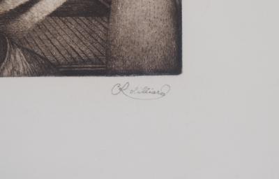 Christian Robilliard - La Rencontre surréaliste - Gravure originale signée 2