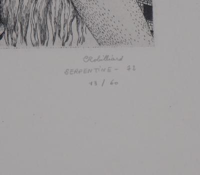 Christian Robilliard - Serpentine, 1972 - Gravure originale signée 2