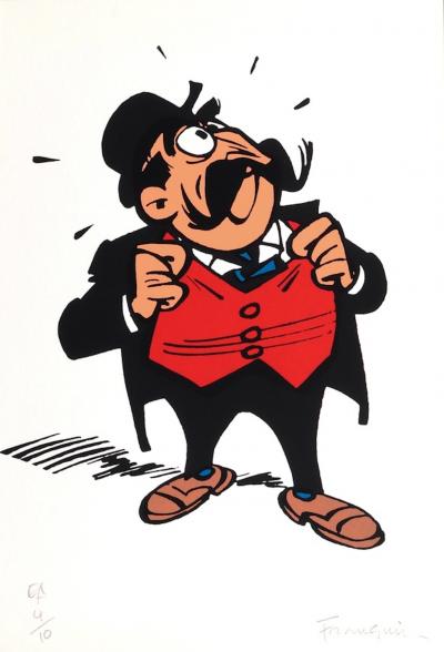 André FRANQUIN - Maire de Champignac - Sérigraphie signée 2