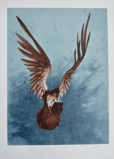 Yslaire - Ange internante, 1999 - Sérigraphie signée 2
