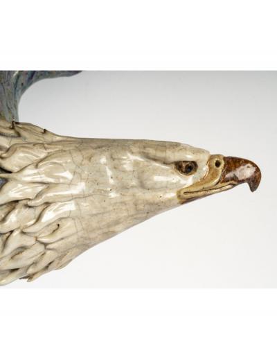 Japon - Aigle en céramique émaillée, fin du XIXe siècle 2