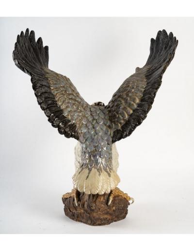 Japon - Aigle en céramique émaillée, fin du XIXe siècle 2