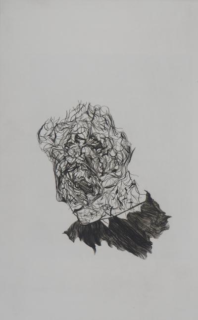 Nicolas-Simon Sochos -Portrait de musicien -  Gravure originale signée 2