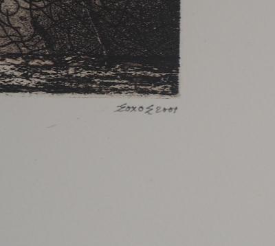 Nicolas-Simon Sochos - Ainsi parlait Zarathoustra  -  Gravure originale signée 2