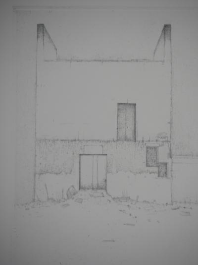 Lars Nyberg - Maison blanche - Gravure originale signée 2