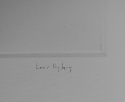 Lars Nyberg - Maison blanche - Gravure originale signée 2