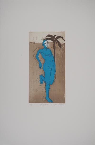 François Vincent - Le Jaguar, 1995 - Gravure originale signée 2