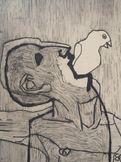 François Vincent - Allégorie : La Fertilité, 1997 - Gravure originale signée 2