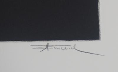 Michel Roncerel - Verticale III : Le crépuscule   - Gravure originale  signée 2