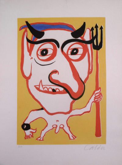 Alexander CALDER - Portrait of Constantin Tacou - 1975 2