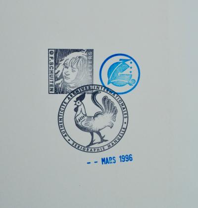 François Schuiten et Peeters - L’enfant penchée, 1996 - Sérigraphie signée au crayon 2
