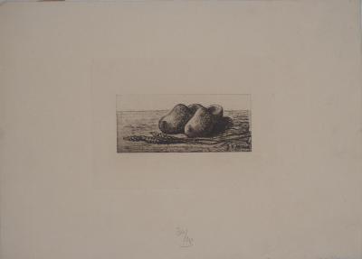 Jean-François Millet (d'après) - Les Sabots - Gravure signée 2