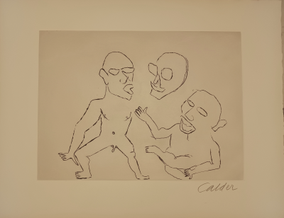 Alexander CALDER - Santa klaus 4, 1974 - Gravure signée au crayon 2