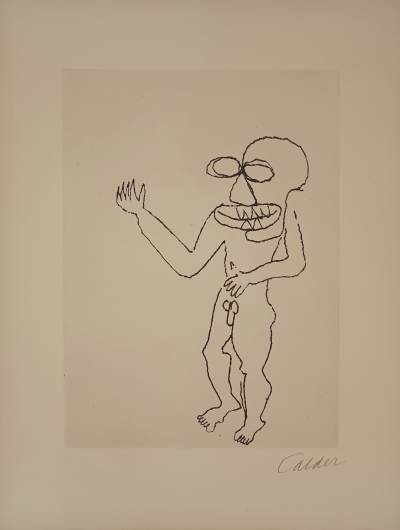 Alexander CALDER - Santa klaus 6, 1974 - Gravure signée au crayon 2