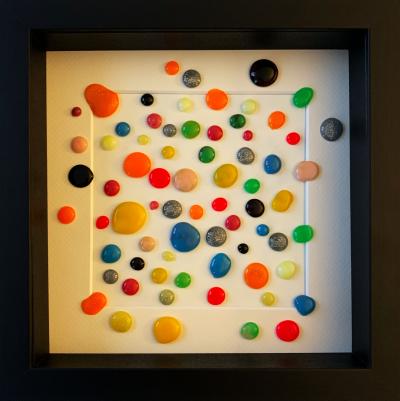 Rose - Color blobs, 2021 - Technique mixte 2