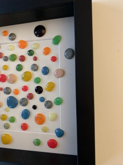 Rose - Color blobs, 2021 - Technique mixte 2