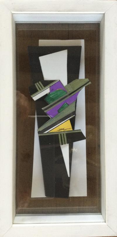 Pepe CACERES - Composition vers 1990 - Technique mixte signée 2