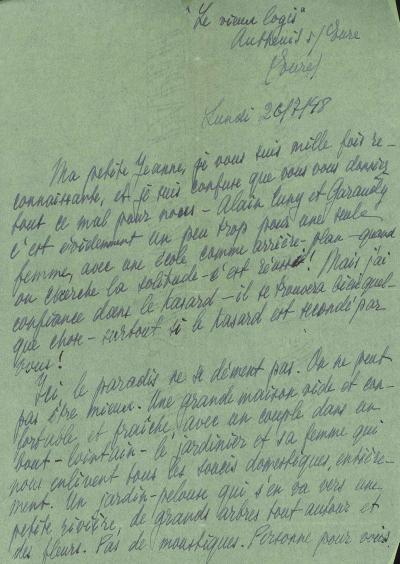 Louis ARAGON - Elsa TRIOLET - Correspondance autographe signée 2