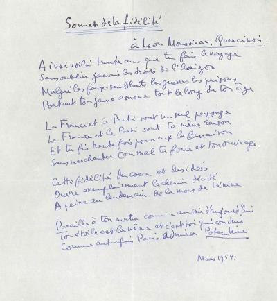 Louis ARAGON - Elsa TRIOLET - Correspondance autographe signée 2