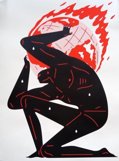 Cleon PETERSON - World On Fire (Large Format - White), 2020 - Sérigraphie signée et numérotée 2
