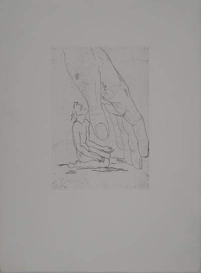 Jean COCTEAU - La main, circa 1950  - Gravure originale 2
