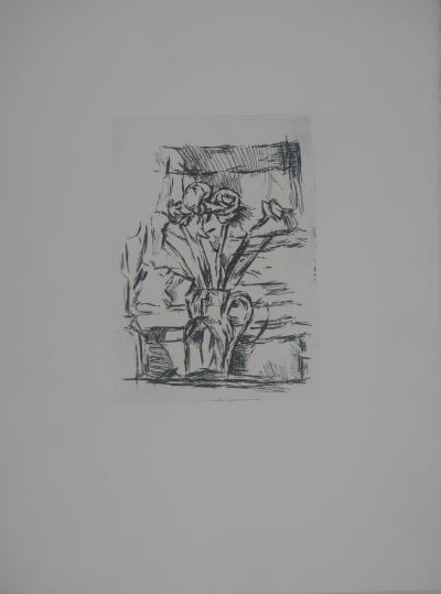Vincent Gagliardi - Grand vase à fleurs - Gravure original 2