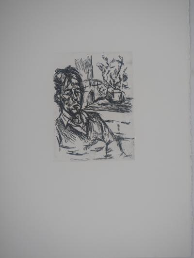 Vincent Gagliardi - Autoportrait   - Gravure original 2